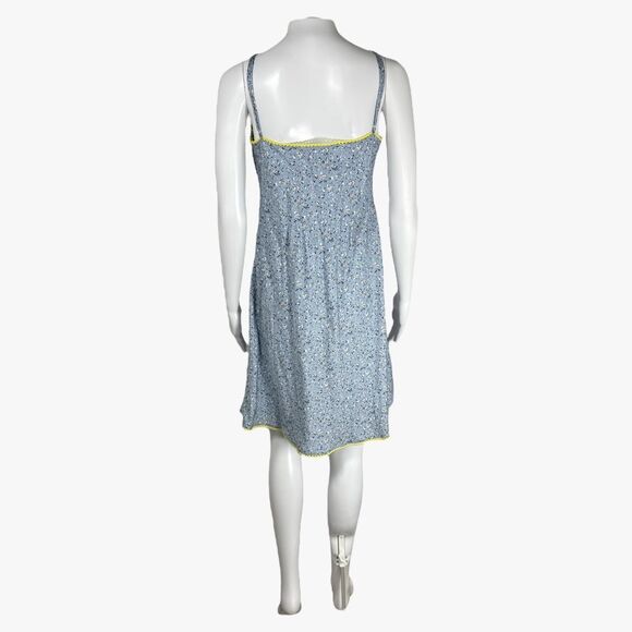Topshop Women's Mini Jacquard Slip Dress Size 12 Preppy Girly Lace - Picture 3 of 6